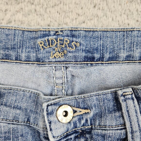 LEE Riders Jeans Women's 10P Blue Curvy Classic Fit Mid Rise Denim Pants - Picture 9 of 12